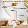 Ceramic Foaming Soap Dispenser, 12 oz Bathroom Foam Hand Soap