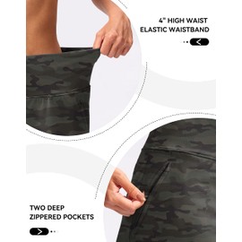 G Gradual High Waisted Golf Skirts for Women Tennis Skirt Zipper Pockets Skorts for Woman Athletic Workout Casual (Green camo. M)