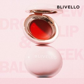 Blibello Dew Drop Lip & Cheek Balm #02 Shine Red / 블리벨로 듀 드롭 립 앤 치크 밤 #02 샤인 레드