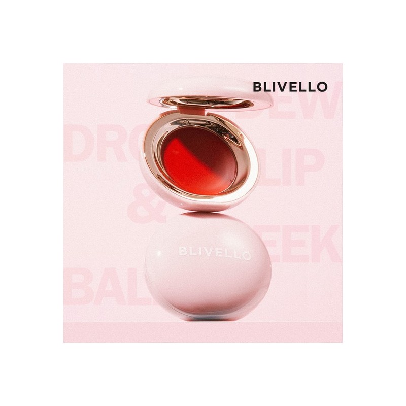 Blibello Dew Drop Lip & Cheek Balm #02 Shine Red