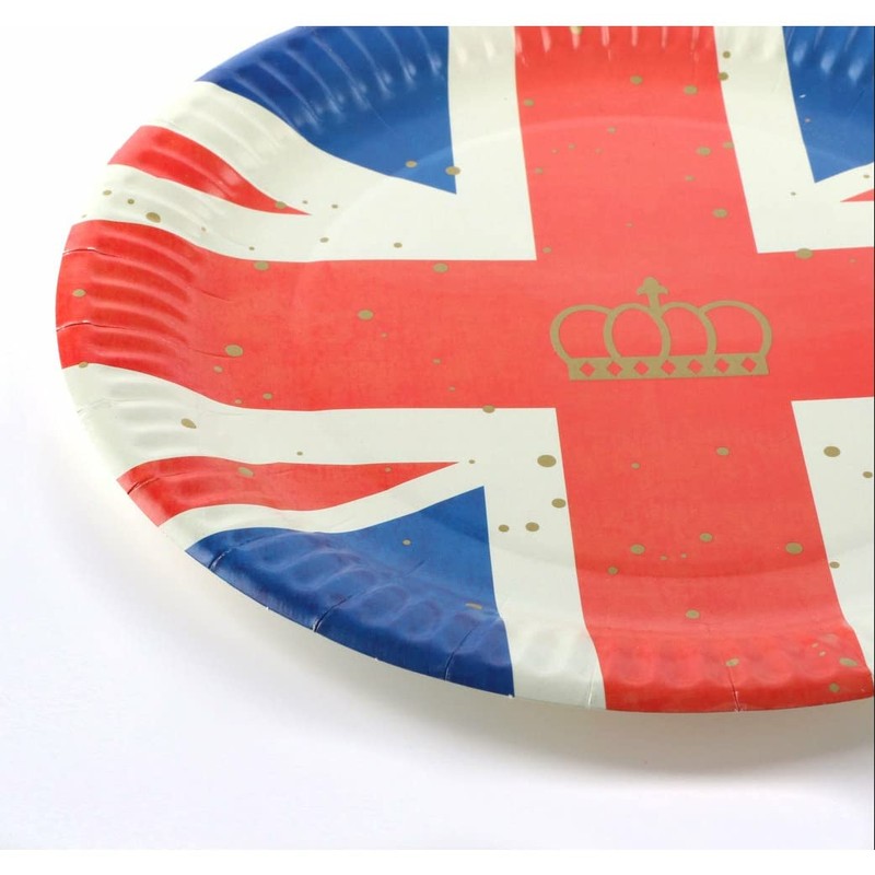 Sparkles Partyware Union Jack Plate - Pack of 10 9"