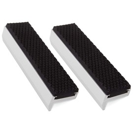 AConnet Pair of 4 Inch Vise Jaw Pads Soft Jaws For Bench Vises Magnetic Aluminum Vise Jaws Universal Rubber Soft Vice Jaw Protectors Use On Any Metal Vises