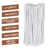 50 Pack White Pipe Cleaners Flexible Strong Suitable for Smoking