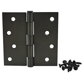 Cosmas Oil Rubbed Bronze Door Hinge 4" Inch x 4" Inch with Square Corners - 37670