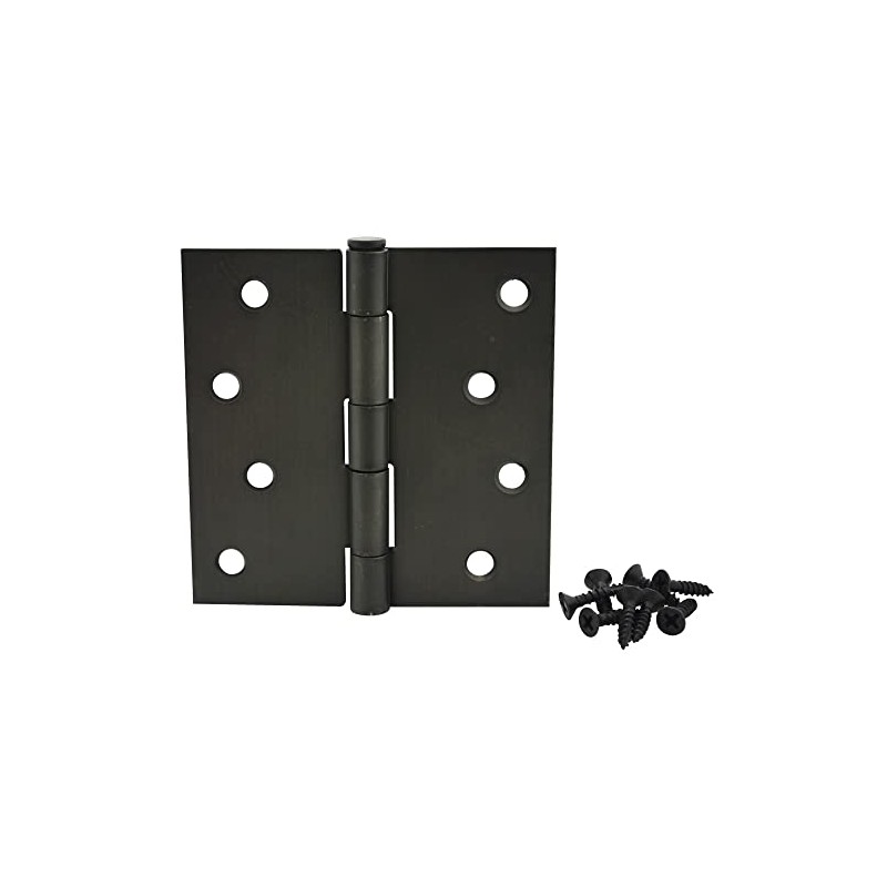 Cosmas Oil Rubbed Bronze Door Hinge 4" Inch x 4"