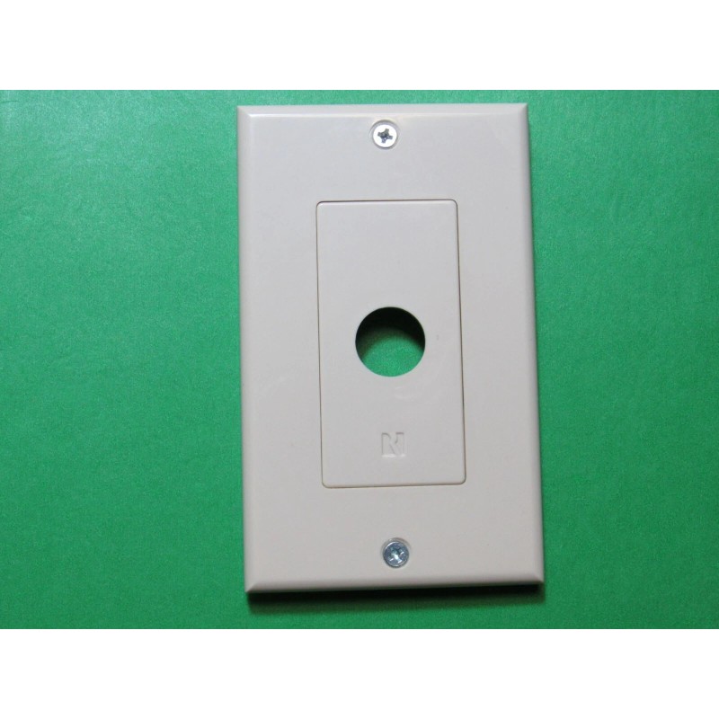 Russound Almond Russound Embossed 'R' Wall Plate for Impedance Series