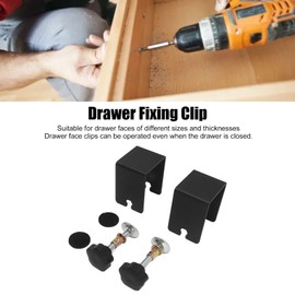 2PCS Drawer Front Installation Clamps Electrostatic Spraying Cabinet Front Installation Clamps for Drawer Faces of Different Sizes and Thicknesses
