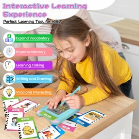 Talking Flash Cards for Toddlers with LCD Writing Board – 192 Sight Words Educational Flash Cards, Interactive Learning Toy for Preschool & Kindergarten, Montessori Speech Therapy Device