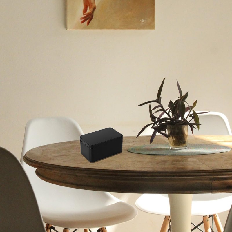 DOITOOL Metal Tin Box with Lids, Rectangular Tinplate Box, Small