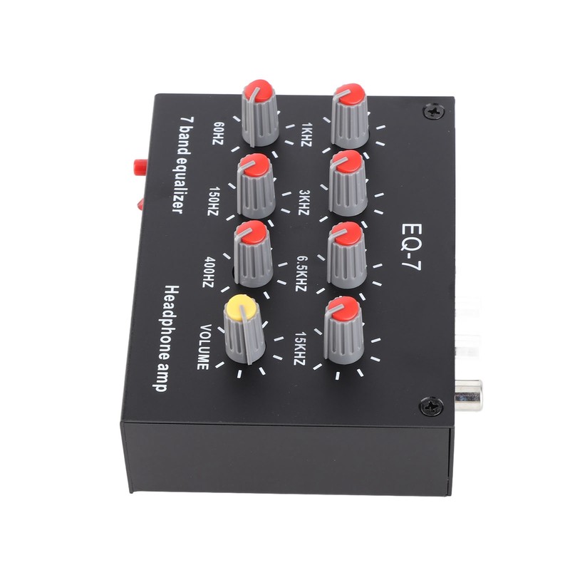 7 Band Sound Equalizer 12dB High Bass Adjustment Dual Channel