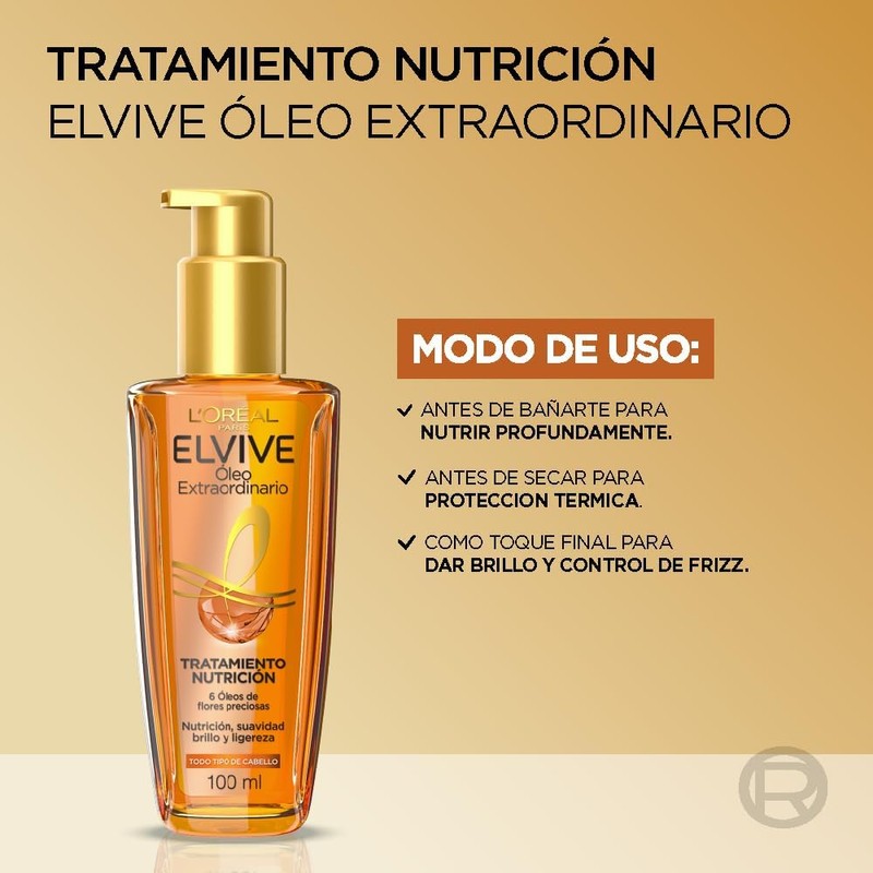 L'Oréal Paris Tratamiento en Aceite Elvive Óleo Extraordinario pelo más