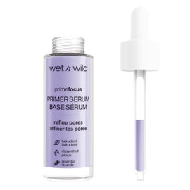 Wet n Wild Prime Focus Pore Minimizing Primer Serum, Prebase Facial Minimizadora de Poros con Bakuchiol, Agua de Rosas y Té Verde, Hidratante, Vegana 
