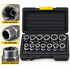 14Pcs Damaged Nut Bolt Extractor Set Impact Socket Bolt Remover