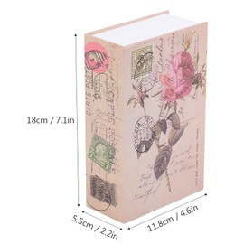 Creative Simulation Book Safe Box Deluxe Storage with Combination Lock for Home Office School Dormitory Personal Space (Type 2)
