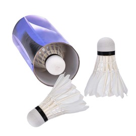 Cyrank Durable Badminton Shuttlecock Training, Badminton Birdies Outdoor, Pack of 3, Badminton Shuttlecock Feather for Outdoor Indoor Ball Sports Training Entertainment