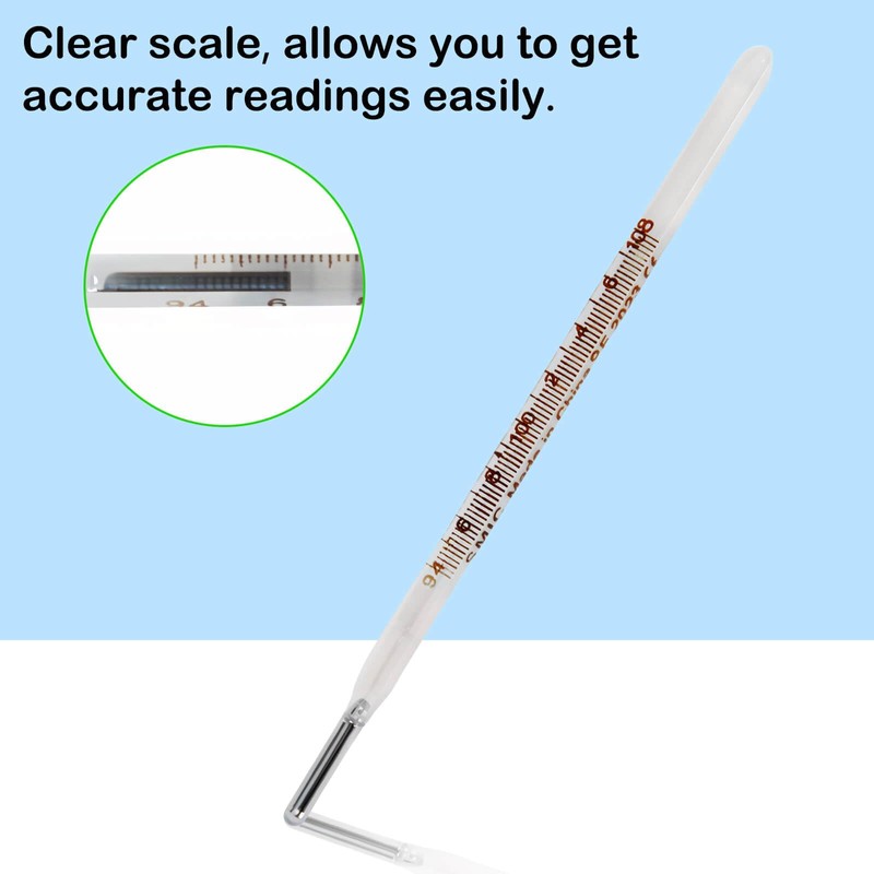 ℉ Oral Thermometer for Adults and Kids 2PCS - Glass