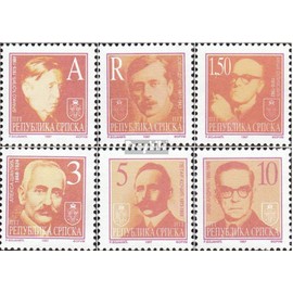 Bosnia - Serbian republic. 60-65 (complete.issue.) unmounted mint/never hinged ** MNH 1997 clear brands: Writers (Stamps for collectors)