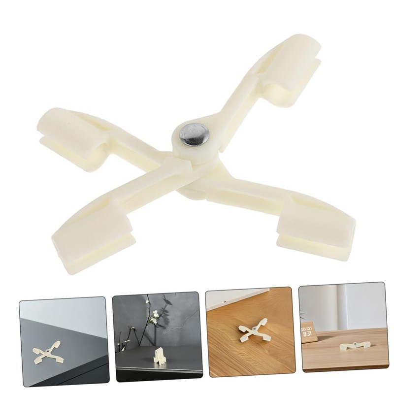 Totority 2pcs Bed Canopy Stabilizer Clips Foldable Plastic Net Fixators