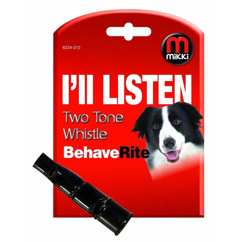 Mikki Dog and Puppy 2-tone Training Whistle - for Dog