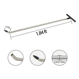 LadyRosian 22PCS Dent Repair Rods Tools Paintless Dent Repair Stainless Steel Kits with S-Hook for Car Auto Body Dents Hail Damage Removal Set