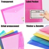 Plastic Wallets - 10 Pack A4 Plastic Folders Document Files
