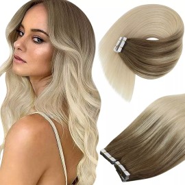 Ve Sunny Extensiones De Cabello Natural 18in 50gr Rubio Ombre Marrón