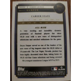 2022 Topps Aaron Judge X CURATED SET Bryce Harper ALL RISE #71