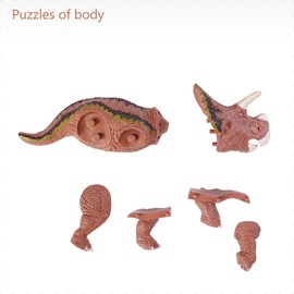 Dinosaur Skeleton & Organ Assembly Kit for Kids STEM Educational Science Toy, Dinosaur Anatomy Model (Triceratops)