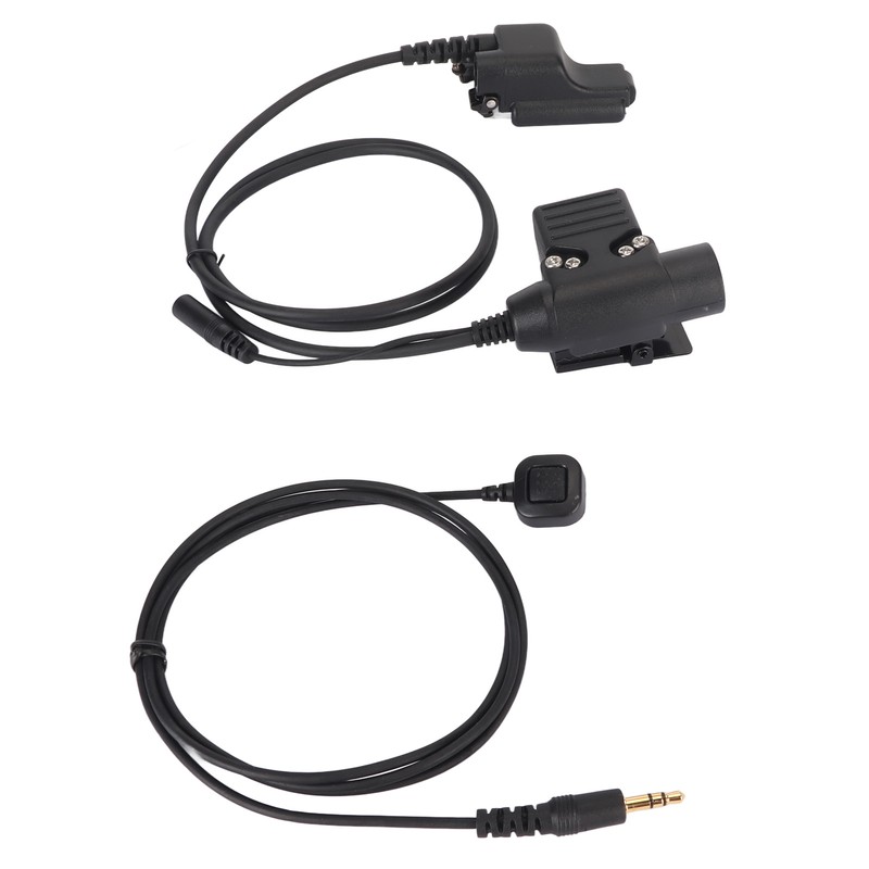 U94 PTT Adapter Durable Portable Military Intercom Headset Adapter for