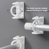 LELE LIFE 8pcs 360 Rotating Ring Curtain Rod Brackets, No