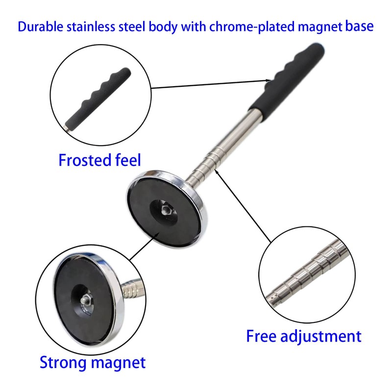 Qlvily Telescoping Magnetic Pickup Tool, Magnet Sweeper and Screws Parts