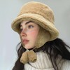 Croogo Winter Cute Bucket Hat Soft Faux Fur Hat Fashion