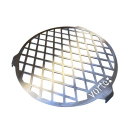 Vortex™ Direct Sear Grill Grate Accessory for Medium BBQ Vortex Charcoal Cone; Fits 18.5 22.5 26.5 Weber, WSM, Kettle, UDS - Stainless - USA Made Genuine 12" round (12in Grate for Med Vortex)