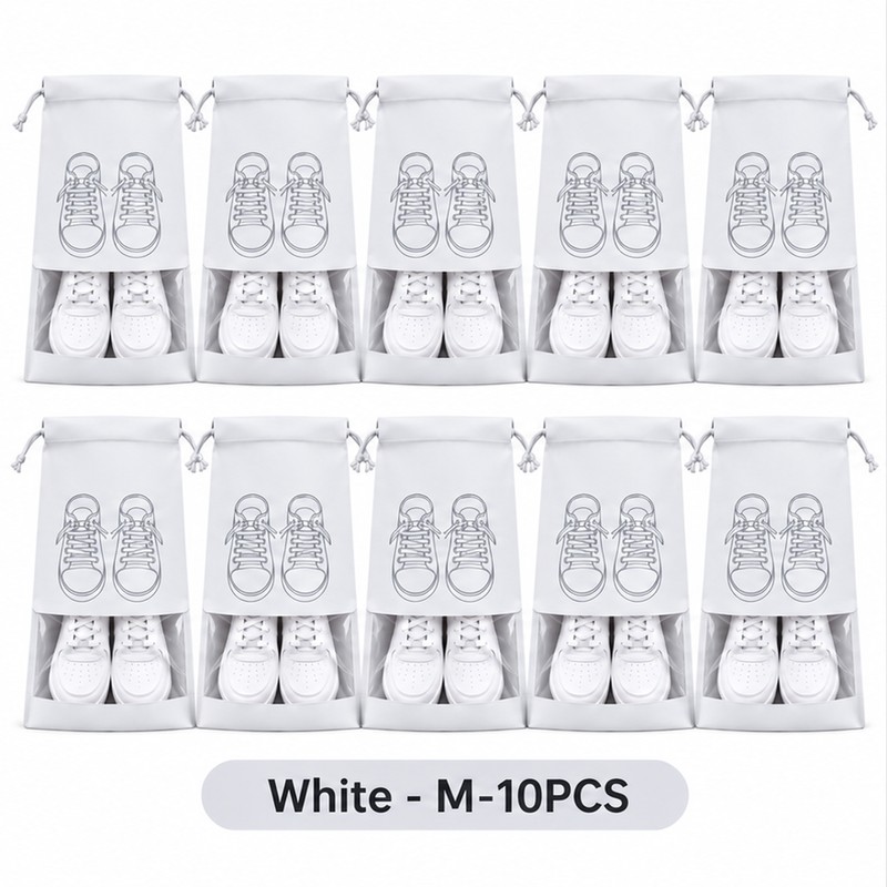 Non-Woven Shoe Storage Bags for Travel & Closet Organization –