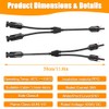 Kinfezlon 4 mm² Solar Y Cable, for MC4, Solar Panel