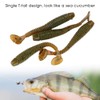 Fishing Worm Rubber, Fishing Lure, 50 Pieces Artificial Bait, Soft