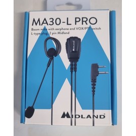 Midland MA30-L Pro Microphone with Microphone Boom 2 Pin