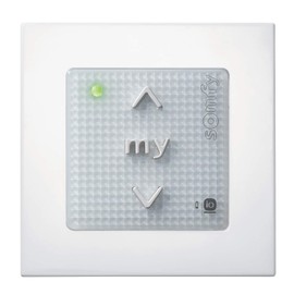 Somfy 1811066 - Smoove Origin io | Commande radio murale sans fil | Technologie io-homecontrol | Pour commander 1 moteur ou 1 groupe de moteurs radio io-homecontrol