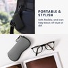 kwmobile Neoprene Glasses Case in Black - Soft Case for