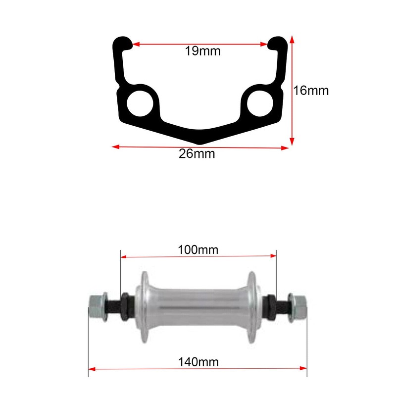 XB3 20 Inch Front Wheel Wheel Box Rim for Children's