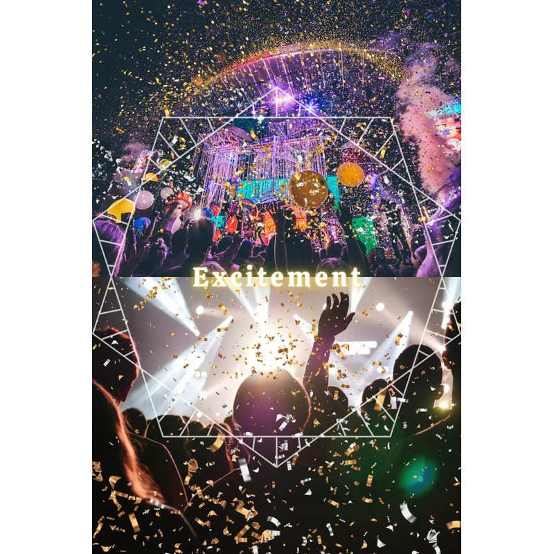 Daisybee Confetti, Glitter, Gold, Silver, Gold, Silver, 10.6 oz (300