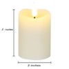 Eywamage Ivory Flameless Votive Candles with Timer Batteries Set of