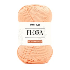 Art of Yarn 100% Cotton Mercerized Yarn Fine, Soft, Fino 2 for Crochet, Knitting, Baby Blankets, and Crafts 50g (1.76 oz), 169m (185 Yards), Perfect for Amigurumi Knitting, 1 Skein-96322