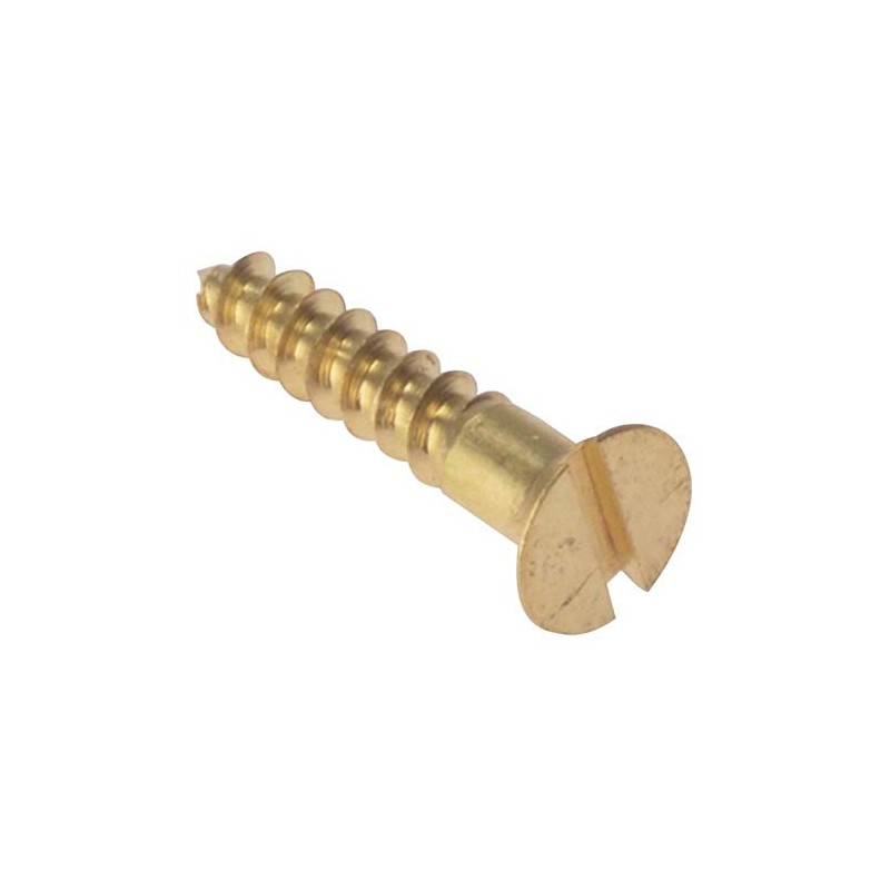 ForgeFix Wood Screws - Solid Brass | 3/4" x 4