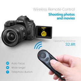 AODELAN BR-E1A Wireless Remote Shutter Release for Canon M50 EOS R5C R3 R RP R5 R6 M6 Mark II 90D 77D SL2 T7i PowerShot G7X Mark III Replaces Canon BR-E1