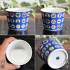Sobachoko Stylish Tableware, Kutani Ware, Soba Bookuchi, Round Crest, Ceramic,