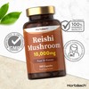 Reishi Mushroom Capsules | 10,000mg | 100 Powder Capsules |