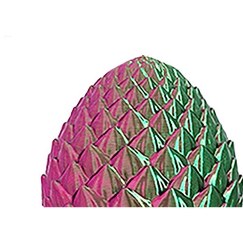 3D Print Dragon Egg Fillable Easter Eggs 3D Printed Metaliic