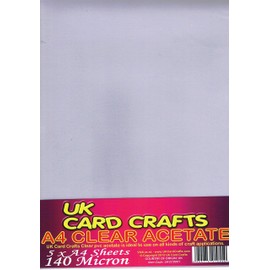 A4 Acetate - 5 Sheets per Pack, 140 Micron - UKCC0001