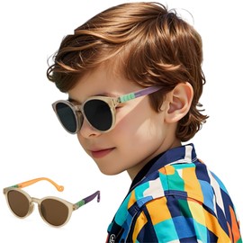 FEISEDY B1288 Kids Polarized Sunglasses, Children's Sports Sunglasses, UV400, Ultra Lightweight, TR90, Baseball, Fishing, Climbing, Cycling, TAC Polarized, UV Protection, Chakiro